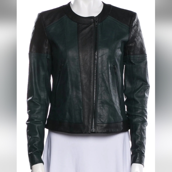 Throry Genuine Leather Jacket Size S/P - Picture 1 of 12